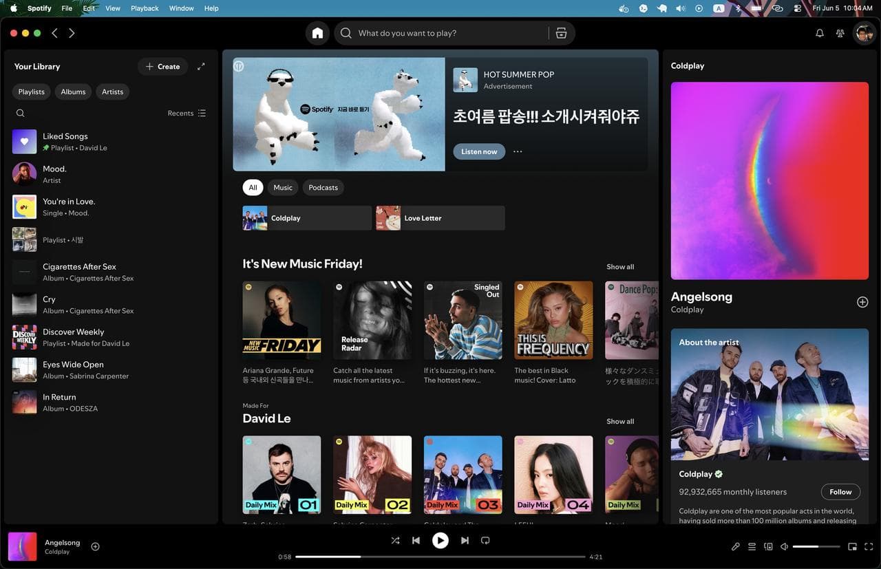 Spotify screenshot